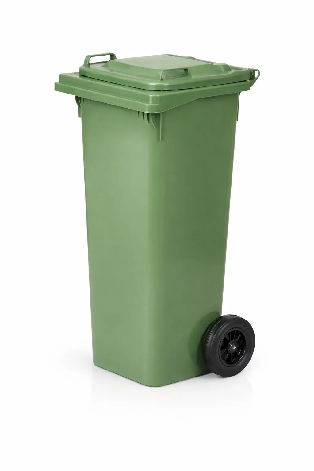 Bidone spazzatura ICS per la raccolta differenziata rifiuti, capacità 120 Lt, colore verde