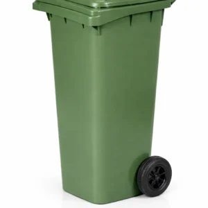 Bidone spazzatura ICS per la raccolta differenziata rifiuti, capacità 240 Lt, colore verde