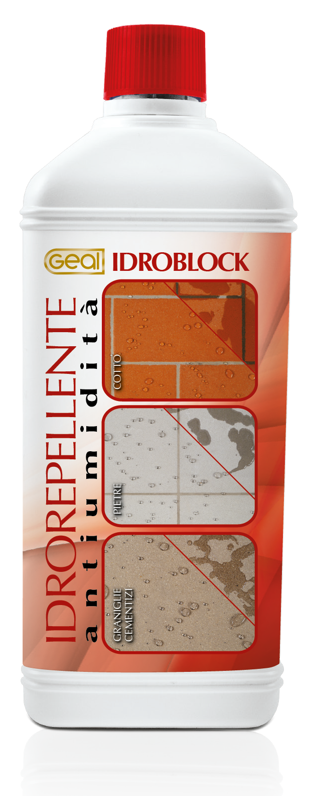 Geal Idroblock Idrorepellente antiumidità antimuffa 1 lt